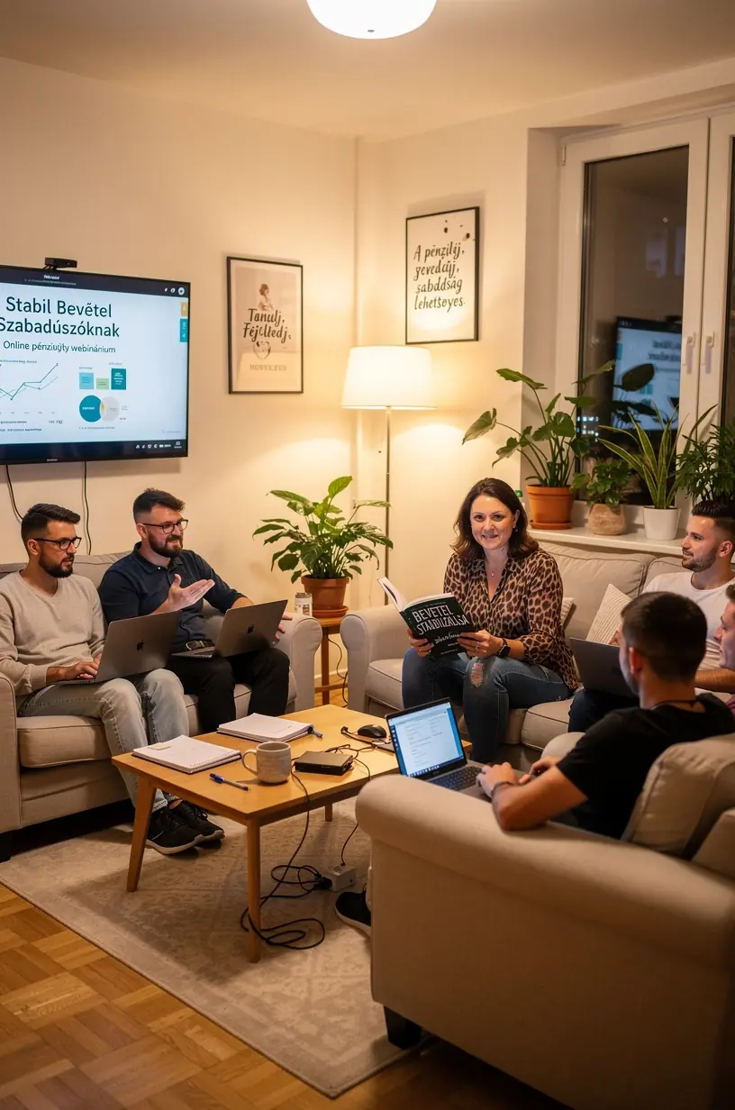 Józan pénzügyi döntéseket szemléltető ábrák és magyarázó szövegek.