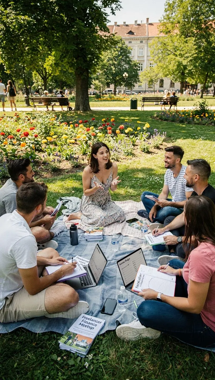 Könyvek és jegyzetek személyes pénzügyek stabilizálásáról egy asztalon.